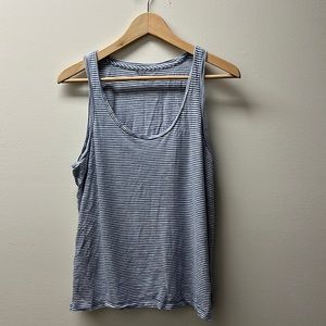 Madewell Blue & White Stripe Tank